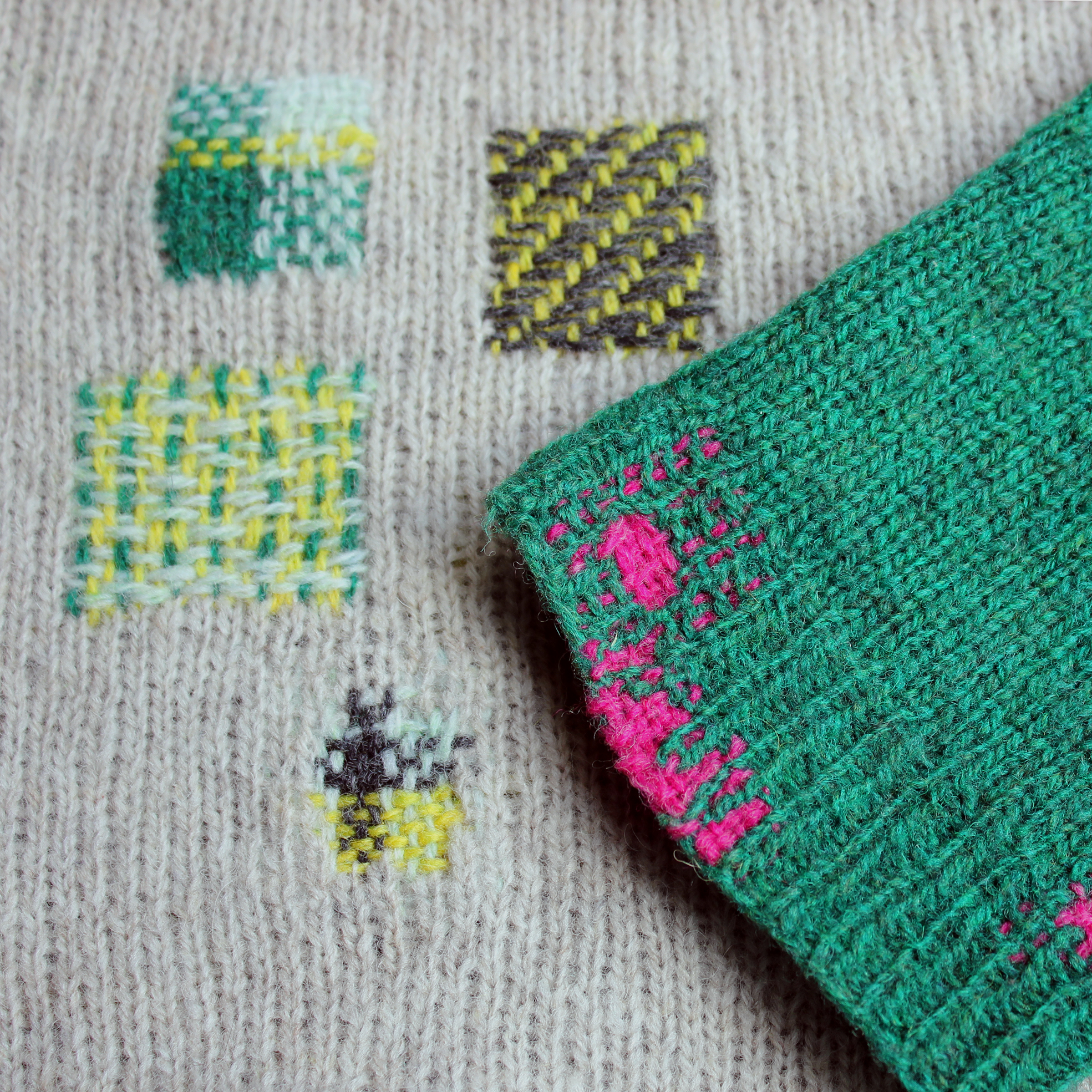 Travail de réparation textile et broderie d'Olivia Ferrand