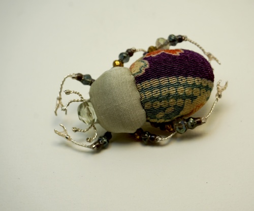 Détail d'une création textile de Clémence Gueib